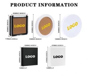 Private Label No Logo Oil Control Pressed Setting Powder, Non-Caking Long Lasting Concealing Facial Touch Up Makeup