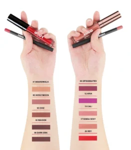Private Label No Logo Waterproof Plumping Lip Liner & Matte Lip Gloss Set, Non-Transfer Fade-Resistant Precise Lip Contour Makeup