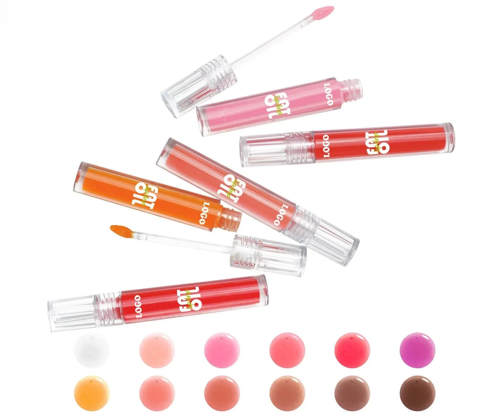 Private Label No Logo Hydrating Plumping Lip Serum, Anti-Dry Crack Non-Transfer Dewy Dudu Lips Nourishing Lip Care Oil