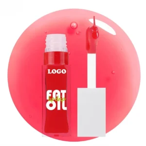 Private Label No Logo Hydrating Plumping Lip Oil, Anti-Dry Crack Lip Line Reducing Nourishing Daily Lip Care Balm