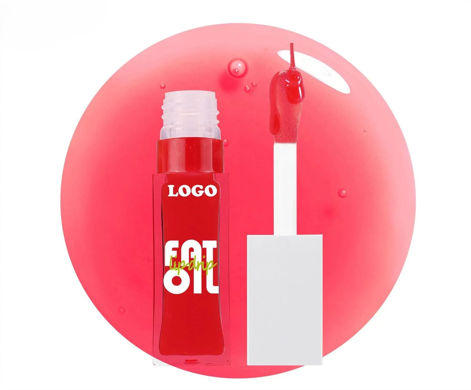 Private Label No Logo Hydrating Plumping Lip Oil, Anti-Dry Crack Lip Line Reducing Nourishing Daily Lip Care Balm