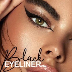 Private Label No Logo Waterproof Black Liquid Eyeliner Pen, Quick Dry Smudge Resistant Highly Pigmented Eye Makeup