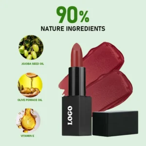 Private Label No Logo Shimmer Hydrating Plumping Lipstick, Fade Resistant Long Wear Nourishing Tinted Lip Balm