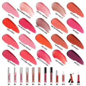 Private Label No Logo Single Low Saturation Liquid Blush, Matte Shimmer Expanding Color Natural Nude Facial Rouge
