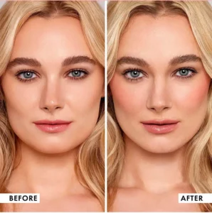 Private Label No Logo Single Low Saturation Matte Blush Palette, Multi-use Natural Nude Facial Rouge Makeup