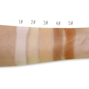 Private Label No Logo Single Matte Pressed Powder with Mirror & Powder Puff, Fine Texture Concealing Setting Makeup