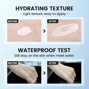 Private Label No Logo Small Square Bottle Refreshing Hydrating Face Primer Isolation Cream, Smoothing Skin Tone Base Makeup