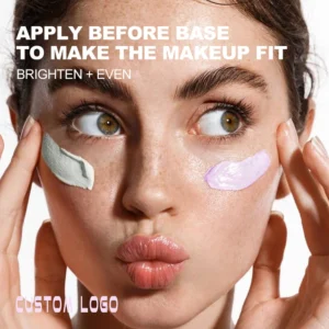 Private Label No Logo Small Square Bottle Refreshing Hydrating Face Primer Isolation Cream, Smoothing Skin Tone Base Makeup