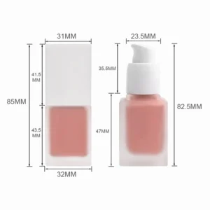 Private Label No Logo Lightweight Smooth Liquid Single Blush, Long Lasting Fade Resistant Facial Rouge Makeup