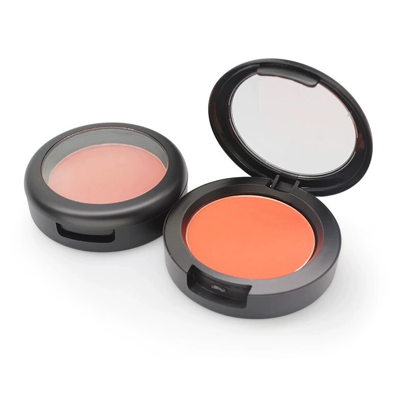 Private Label No Logo Lightweight Smooth Shimmer Single Blush, Long Lasting Non-flying Powder Facial Rouge Makeup