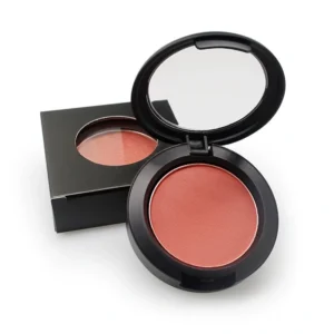 Private Label No Logo Lightweight Smooth Shimmer Single Blush, Long Lasting Non-flying Powder Facial Rouge Makeup