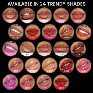 Private Label No Logo Squeeze Tube Hydrating Long Wear Liquid Lip Gloss, Plumping Non Transfer Cup Proof Daily Lip Makeup