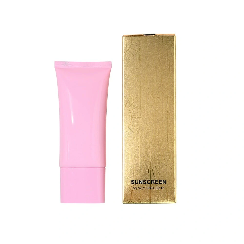 Private Label No Logo High SPF Refreshing Sunscreen Primer Lotion, Brightening Hydrating Sun Protection Facial Cream