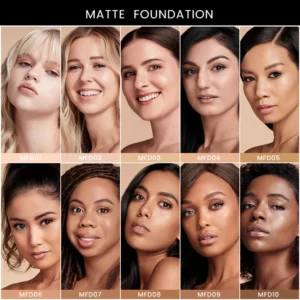 Private Label No Logo Square Tube Hydrating Lightweight Liquid Foundation, Natural Long Wear Full Coverage Concealing Base Makeup