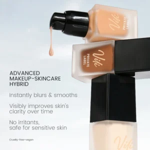 Private Label No Logo Square Tube Hydrating Lightweight Liquid Foundation, Natural Long Wear Full Coverage Concealing Base Makeup