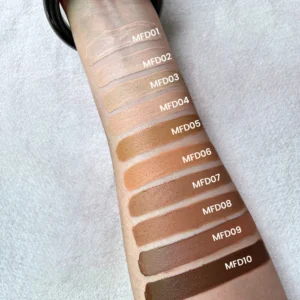 Private Label No Logo Square Tube Hydrating Lightweight Liquid Foundation, Natural Long Wear Full Coverage Concealing Base Makeup
