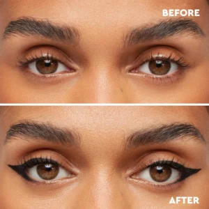 Private Label No Logo Ultra Fine Tip Quick Dry Waterproof Black Liquid Eyeliner, Smudge Resistant Long Lasting Eye Makeup