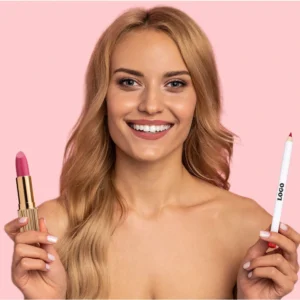 Private Label No Logo Waterproof Velvet Matte Non-Transfer Lipstick & Lip Liner Set, Cup Proof Fade Resistant Long Wear Lip Cosmetic