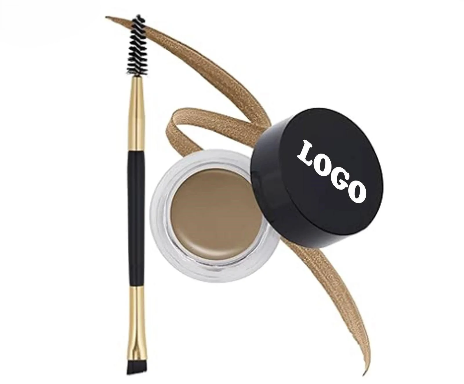 Private Label No Logo Waterproof Sweat-Proof Eyebrow Tint Pomade, Natural Wild Brow Smudge-Proof Long-Lasting Brow Shaping Makeup