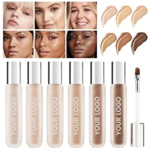 Private Label No Logo Waterproof High Coverage Liquid Concealer, Blemish Dark Circle Tattoo Covering Long Wear Facial Makeup