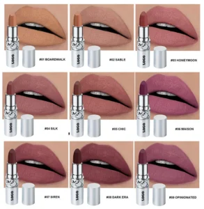 Private Label No Logo Waterproof Matte Lipstick, Non-Transfer Cup-Proof Fade-Resistant Hydrating Long-Wear Lip Makeup