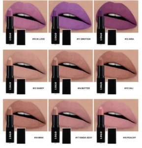 Private Label No Logo Waterproof Matte Lipstick, Cup-Proof Fade-Resistant Hydrating Long-Lasting Lip Makeup