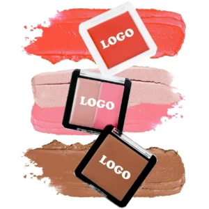 Private Label No Logo Waterproof Matte All-in-One Contour Highlight Cream Palette, Nose Shadow Facial Brightening 3D Sculpting Makeup