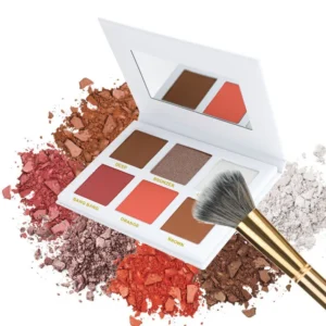 Private Label No Logo Waterproof Matte Highlight & Contour All-in-One Palette, Nose Shadow Blemish Covering 3D Face Sculpting Makeup