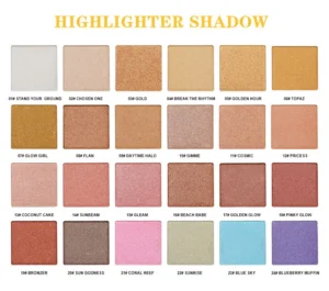 Private Label No Logo Waterproof Matte Highlight & Contour All-in-One Palette, Nose Shadow Blemish Covering 3D Face Sculpting Makeup