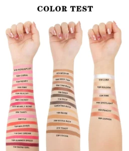 Private Label No Logo Waterproof Matte All-in-One Contour Highlight Cream Palette, Nose Shadow Facial Brightening 3D Sculpting Makeup