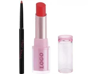 Private Label No Logo 2 In 1 Waterproof Matte Non-Transfer Lipstick & Lip Liner, Fade Resistant Cup Proof Long Wear Lip Makeup Set