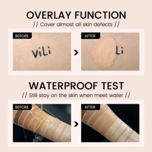 Private Label No Logo Waterproof Oil Control Liquid Foundation, Natural Brightening Full Coverage Long Wear Base Makeup