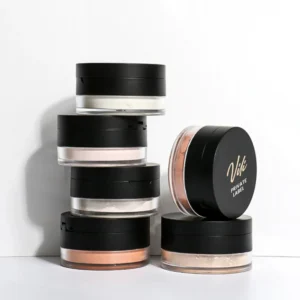 Private Label No Logo Waterproof Oil Control Loose Setting Powder, Concealing Transfer Resistant Long Lasting Facial Finishing Makeup