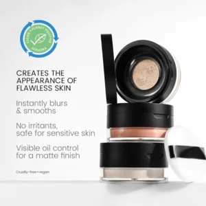 Private Label No Logo Waterproof Oil Control Loose Setting Powder, Concealing Transfer Resistant Long Lasting Facial Finishing Makeup