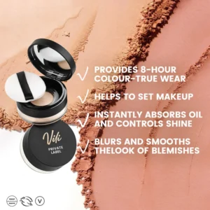Private Label No Logo Waterproof Oil Control Loose Setting Powder, Concealing Transfer Resistant Long Lasting Facial Finishing Makeup
