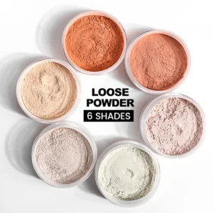 Private Label No Logo Waterproof Oil Control Loose Setting Powder, Concealing Transfer Resistant Long Lasting Facial Finishing Makeup