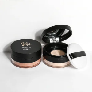 Private Label No Logo Waterproof Oil Control Loose Setting Powder, Concealing Transfer Resistant Long Lasting Facial Finishing Makeup