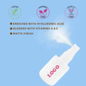 Private Label No Logo Waterproof Oil Control Matte Makeup Setting Spray, Non-Caking Long Lasting Hydrating Facial Fixer