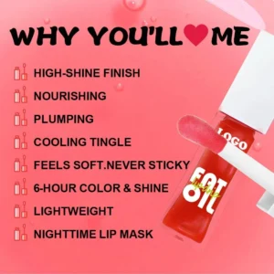 Wholesale Hydrating Plumping Lip Serum Oil, Anti-dry Crack Lip Line Reducing Nourishing Daily Lip Care
