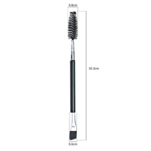 Single Portable Angled Flat Eyebrow & Eyeliner Brush, Nylon Bristles Precision Makeup Tool for Eyebrow Shaping & Eye Lining