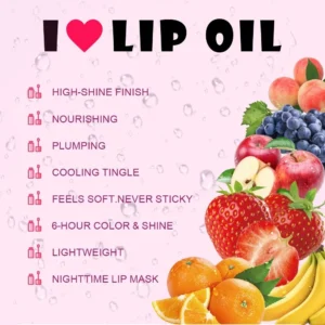 Premium Mirror Finish Hydrating Plumping Lip Gloss & Lip Oil for Dudu Lips Daily Lip Makeup