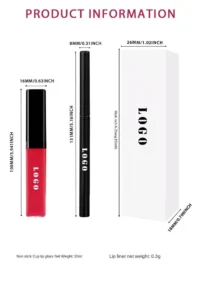 Premium Matte Non-transfer Liquid Lipstick & Lip Liner Long Lasting Lip Makeup Set