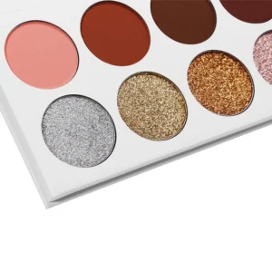 Private Label No Logo 10 Shades Mixed Glitter Matte Shimmer Eyeshadow Palette Long Wearing Eye Cosmetics