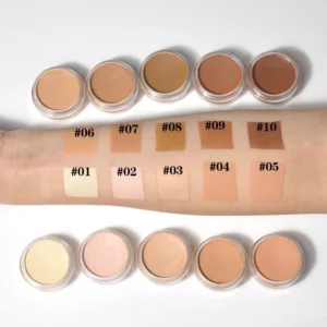 Private Label No Logo 10 Shades Face Concealer Cream, Blemish Coverage Contour Concealer Makeup