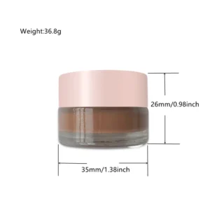 Private Label No Logo 10 Shades Dark Brown Eyebrow Pomade, Waterproof Sweat Proof Long Lasting Brow Gel