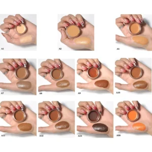 Private Label No Logo 11 Shades Face Concealer Cream, Freckle Acne Dark Circle Coverage Moisturizing Isolation Cream