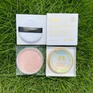 Private Label No Logo 12 Shades Airy Loose Setting Powder, Matte & Shimmer Finish Oil Control Long Wear Face Powder