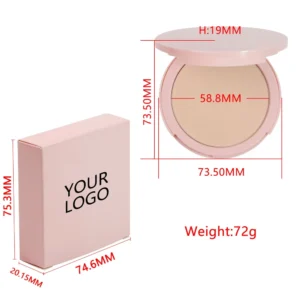 Private Label No Logo 14 Shades Pressed Powder, Oil Control Soft Focus Matte Setting Cushion Concealer Powder