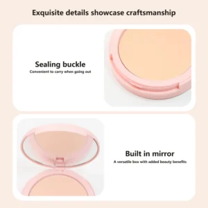 Private Label No Logo 14 Shades Pressed Powder, Oil Control Soft Focus Matte Setting Cushion Concealer Powder
