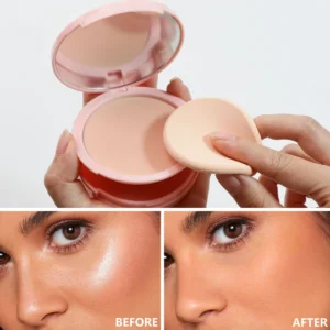 Private Label No Logo 14 Shades Pressed Powder, Oil Control Soft Focus Matte Setting Cushion Concealer Powder